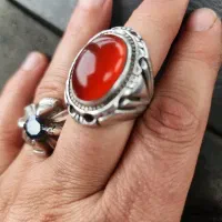 انگشتر عقیق رکاب دست ساز|جواهرات|اردبیل, |دیوار