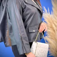 کت چرم آستین زیپ دار|لباس|رشت, حمیدیان|دیوار