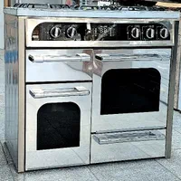 اجاق گاز 4 درب دیجیتالی طرح فر تمام استیل تکنووا