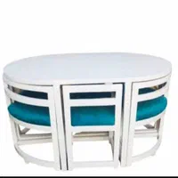 نهارخوری مدل کمجا چوبی|میز و صندلی غذاخوری|کرمان, |دیوار