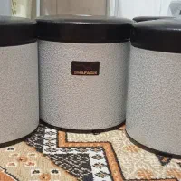 سرویس آشپزخانه صدفی(جاحبوباتی،جابرنجی،سطل زباله)|ظروف نگهدارنده، پلاستیکی، یک‌بارمصرف|اصفهان, رهنان|دیوار