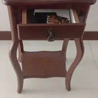 میز تلفن و آباژور رومیزی