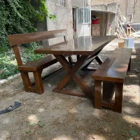میز نهار خوری تمام چوب