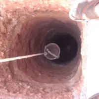 چاه کنی/حفره چاه فاضلاب /تخریب/گوم گذاری