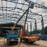 جرثقیل خاوراجاره دکل بلندهمراه سبد