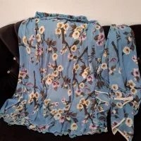 ست دامن و روسری حریر