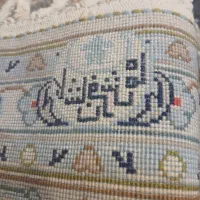 جفت دستبافت ۶متری کرک گل ابریشم شرکت ماه|فرش|تهران, هروی|دیوار