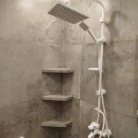 کاشی کاری و ساخت (شلف . روشویی)