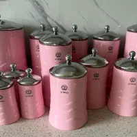 سرویس حبوبات صورتی ۱۳پارچه