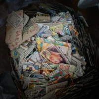 کارت بازی قدیمی بزرگ و کوچک