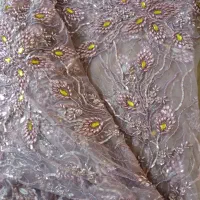 پارچه تور مجلسی سنگ دوزی شده