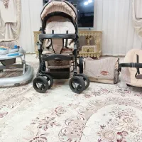 کالسکه و کریر و روروئک و ساک بچه کرم قهوه ای|کالسکه و لوازم جانبی|رباط‌کریم, مسکن مهر آبشناسان|دیوار
