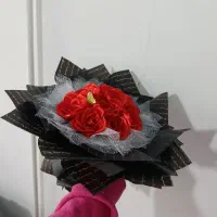 دسته گل روبانی حاضر و آماده تحویل|گل مصنوعی|کرمانشاه, |دیوار