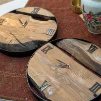 ساعت دیواری مدرن چوبی