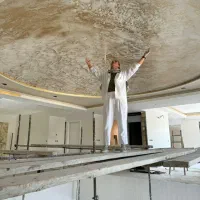 پتینه.کالیگرافی تکسچر سنگ مصنوعی گچبری مدرن رزین