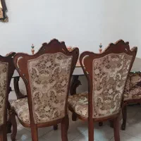 مبل استیل ۹ نفره و میز ناهار خوری ست ۸ نفره|مبلمان خانگی و میز عسلی|تهران, نارمک جنوبی|دیوار