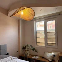 لوستر و آباژور دستساز با رافیا سبک بوهو و طبیعی|لوستر و چراغ آویز|کرج, گلشهر|دیوار