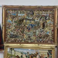 تابلو فرش سلاطین ایران دارای ۵۴ چهره