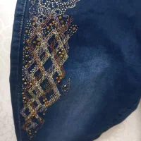 شلوار جین سرمه‌ای تیره نونو سایز32 ترک میباشد|لباس|تهران, خزانه|دیوار