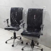 ۲ تا صندلی چرخدار اداری جکدار مدیریتی مفت پشت بلند