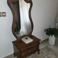 میز ایینه کنسول چوبی