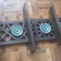 شلف دیوار کوب تماما چوب|کتابخانه، شلف، قفسه‌های دیواری|تهران, شهرک بوعلی|دیوار