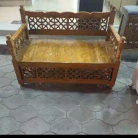 تخت چوبی میز عسلی استند گل وگیاه