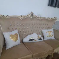 مبل سلطنتی  ۷ نفره و همراه با ۳ عدد میز عسلی|مبلمان خانگی و میز عسلی|قم, هفت تیر|دیوار