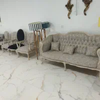 مبل کویین چوب راش7نفره  نو و مبل راحتی 8نفره نو|مبلمان خانگی و میز عسلی|تربت جام, پاسداران|دیوار