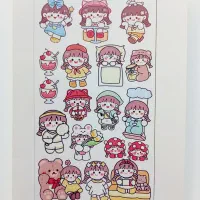 استیکرهای زیبا وفانتزی عروسکی،یلدایی|لوازم التحریر|گرمدره, |دیوار