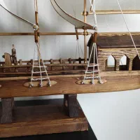 کشتی چوبی|مجسمه، تندیس، ماکت|تبریز, |دیوار