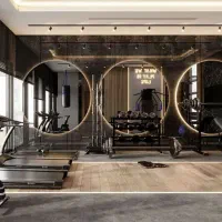 آینه بک لایت گرد مستطیل مناسب باشگاه بدنسازی سالن|آینه|همدان, |دیوار