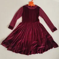 لباس دخترانه مخمل مناسب شب یلدا