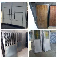 پارکینگ در حیاط درب باغی اهنی انبار پنجره upvc پله