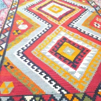 گلیم (جاجیم)دستباف قدیمی|گلیم، جاجیم، گبه|یاسوج, |دیوار