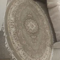 فرش۴متری بیضی شکل و پادری ست