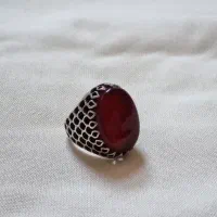 انگشتر عقیق نقره|جواهرات|خمینی‌شهر, |دیوار