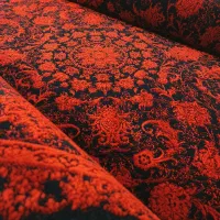 فرش قرمز/ ۱۲۰۰شانه تراکم۳۶۰۰ گلبرجسته/ افشان قرمز