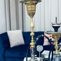 قلیان عربی برنجی دوعدد بزرگ و متوسط کاملا سالم|کلکسیون و سرگرمی|شهریار, شهریار|دیوار