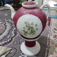 قوری وپایه سفالی