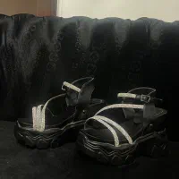 دو جفت صندل نگینی و پاشنه دار در حد نو سایز ۳۹|کیف، کفش، کمربند|لاهیجان, کوی خزر|دیوار