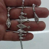 سرویس طلا بدون اجرت گردنبند گوشواره دستبند
