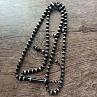 تسبیح کوکه نقره کوب