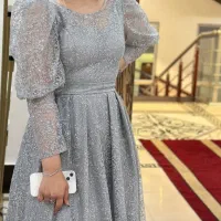 لباس مجلسی نقره ای
