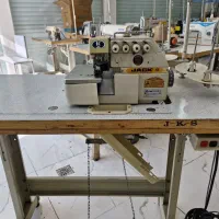 چرخ خیاطی صنعتی زیگزال سردوز پنج نخ دینام دار جک