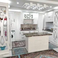 کابینت تمام چوب/ممبران دستگیره طلایی/0236DSF