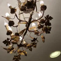 لوستر برنز ۱۲ و ۱۶ شاخه اروپایی انگوری|لوستر و چراغ آویز|تهران, تجریش|دیوار