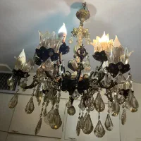فروش لوستربرنجی6شاخه 12شعله|لوستر و چراغ آویز|تهران, مشیریه|دیوار