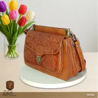 کیف رو دوشی چرم طبیعی دو طرفه