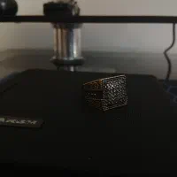 انگشتر نگینی سیاه قلم|جواهرات|کرمان, |دیوار